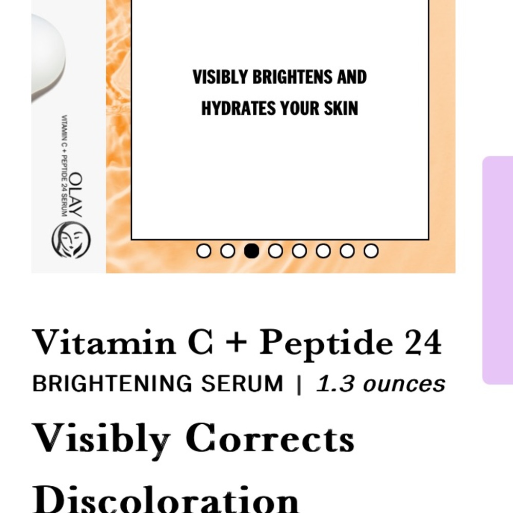 NEW BUNDLE! Olay Vitamin C+ Peptide 24 Eye Cream & Brightening Se… - Picture 8 of 11